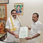 Dr. M. Dhanapal’s Rajya Sabha Victory – A Moment with Annan Edappadi K. Palaniswami